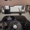 Luxury and modern comfortable furniture set, Zebra model