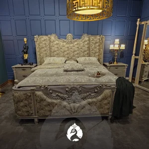 Popular Gallardo bedroom set with rich pattern fabric