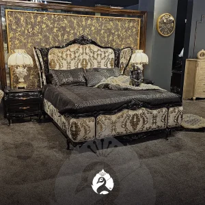 Ultra-luxury king-size fabric bedroom set