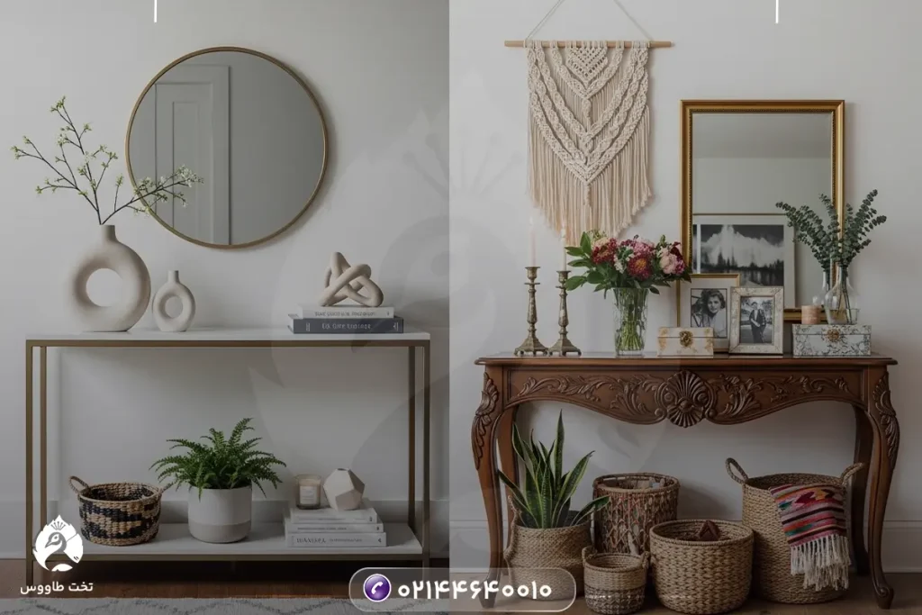 چگونه میز کنسول خود را تزیین کنیم؟
